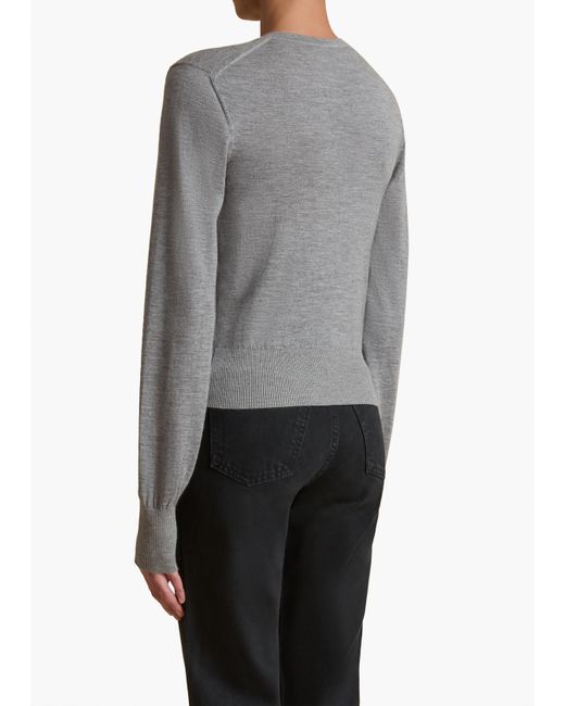 Khaite Gray Lilou Cardigan