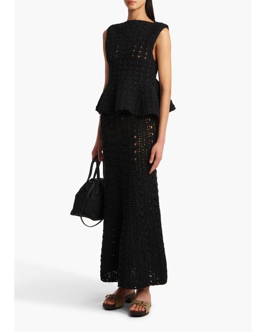 Khaite Black Ryder Skirt