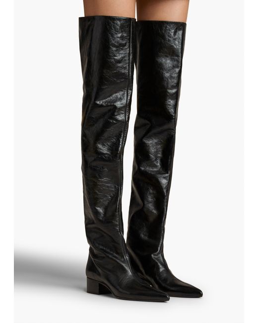 Khaite White Andee Over-The-Knee Boot