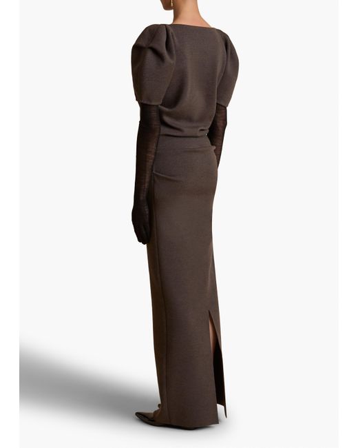 Khaite Brown Merce Dress