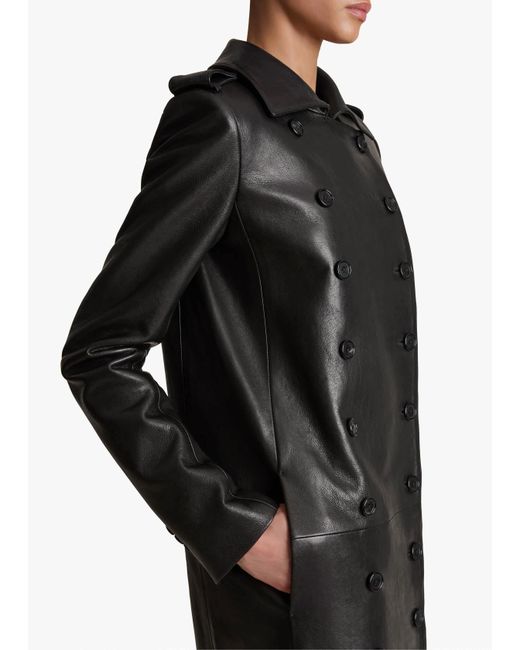 Khaite Black Mallory Coat