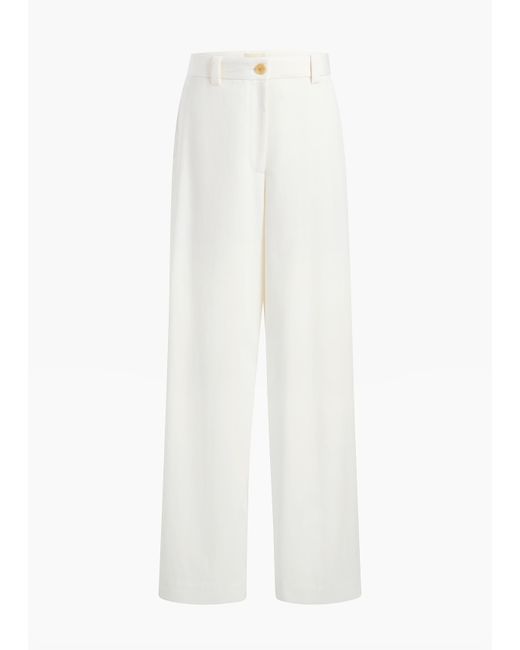 Khaite White Gari Pant