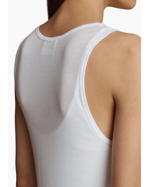 Khaite White Johnnie Top