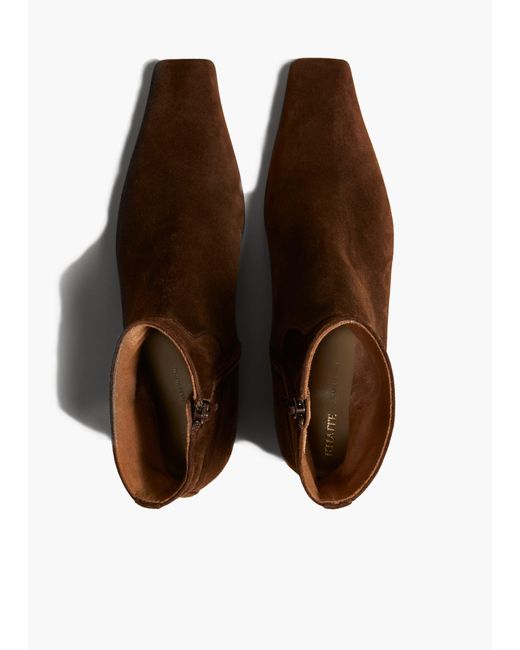 Khaite Brown Marfa Ankle Boot