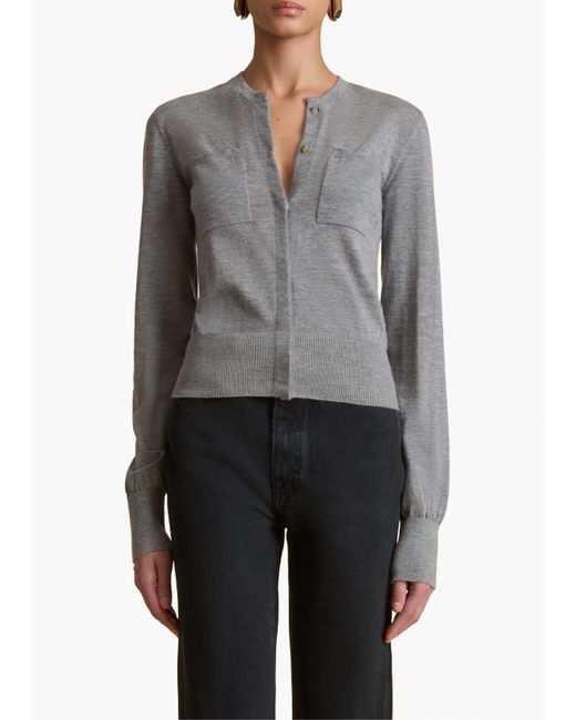 Khaite Gray Lilou Cardigan