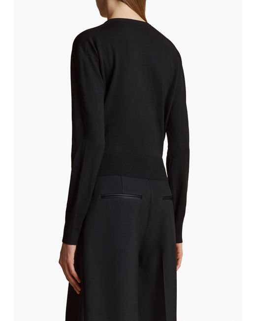 Khaite Black Jackie Cardigan