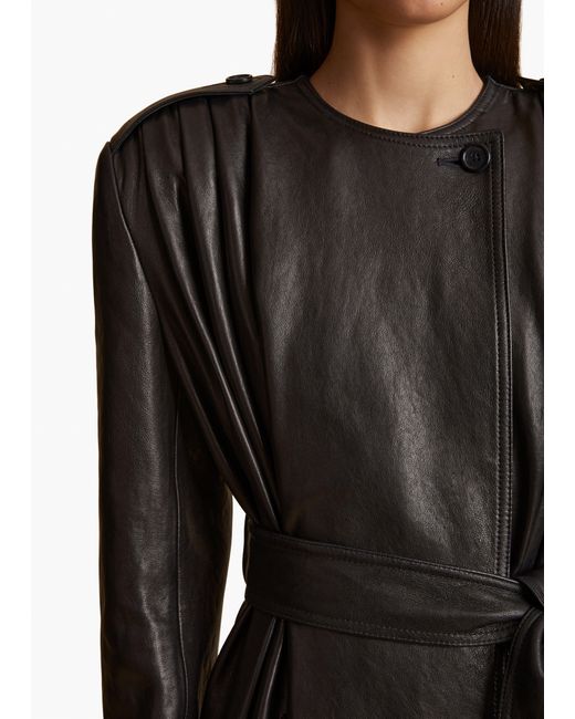 Khaite Black Exclusive Minnler Trench