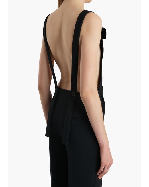 Khaite Black Rae Dungaree