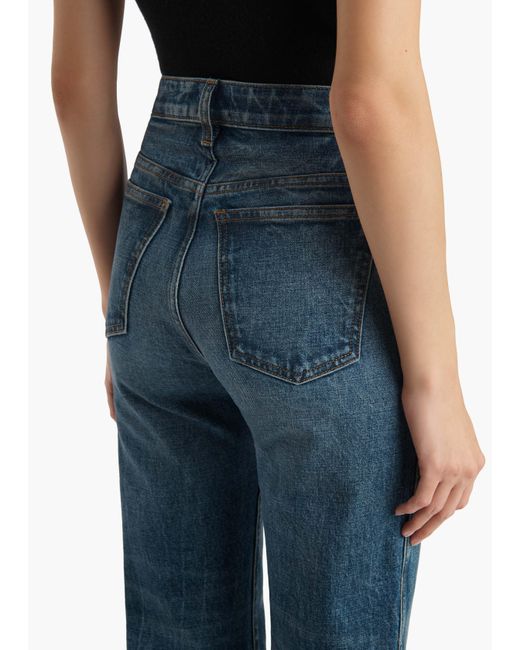 Khaite Blue Danielle Stretch Jean