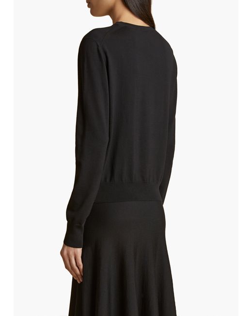 Khaite Black Senta Top