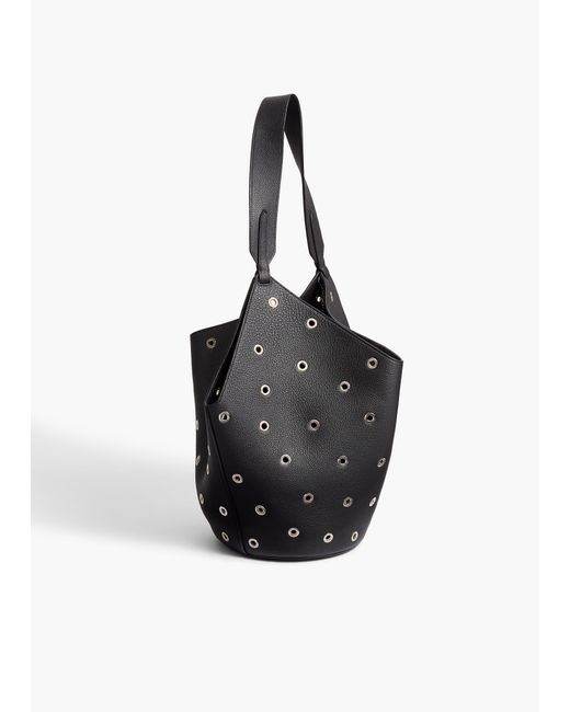 Khaite Black Small Lotus Tote