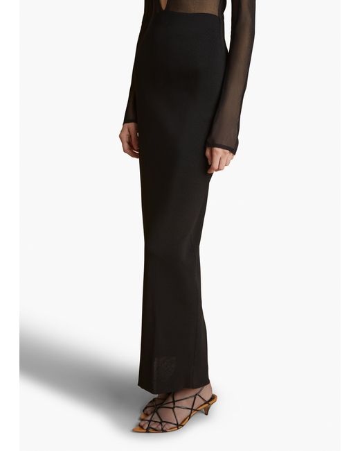 Khaite Black Sansa Dress