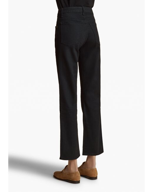 Khaite Black Vivian Stretch Jean