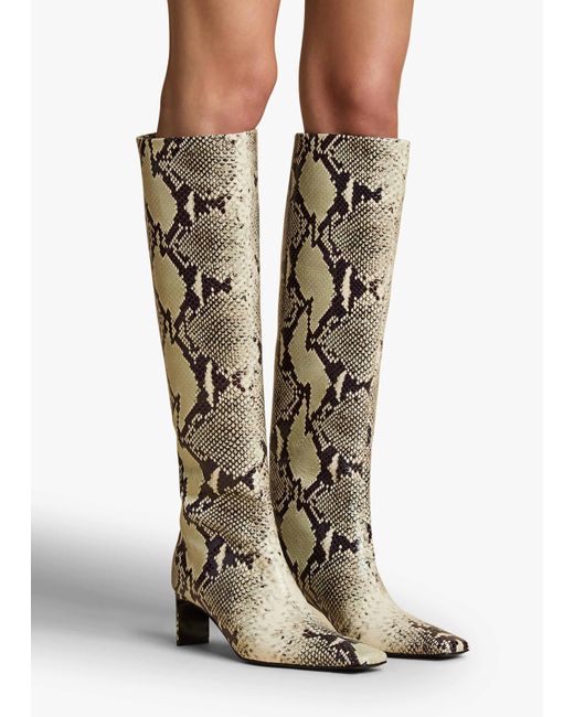 Khaite White Ona Knee-High Boot