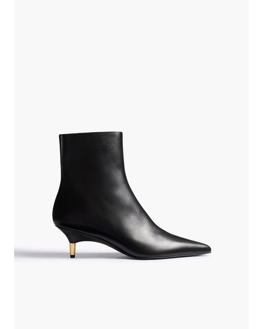 Khaite White Bella Ankle Boot