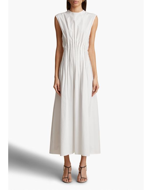 Khaite White Wes Dress