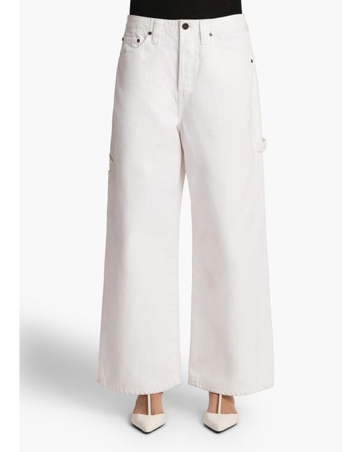 Khaite White Sowen Jean