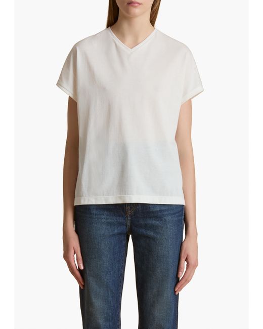 Khaite White Devra Top