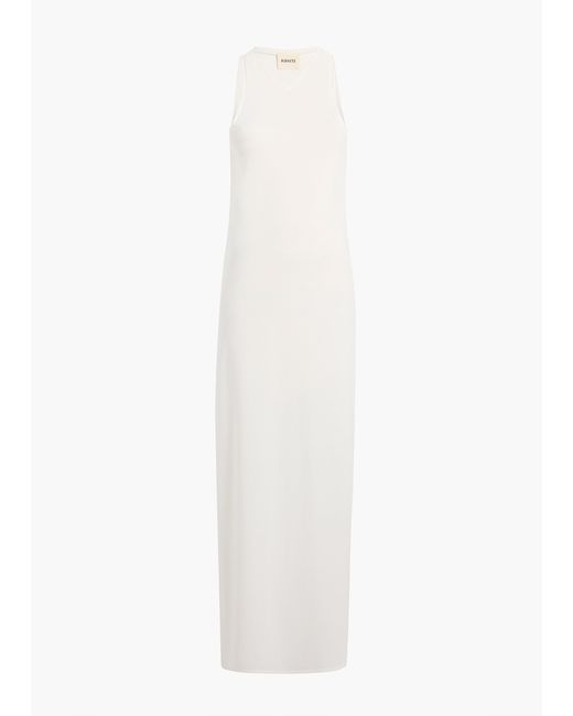 Khaite White Vernetta Dress