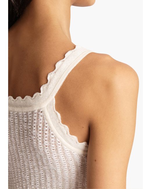 Khaite White Ennio Tank