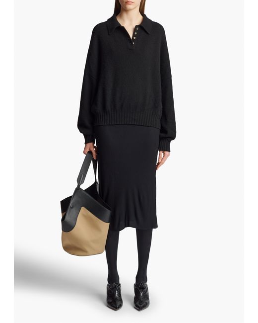 Khaite Black Leema Skirt