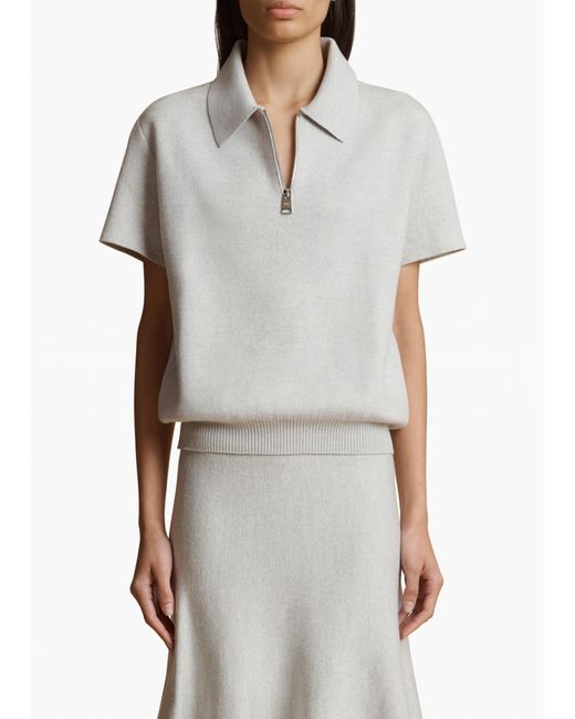 Khaite White Exclusive Gulliame Top