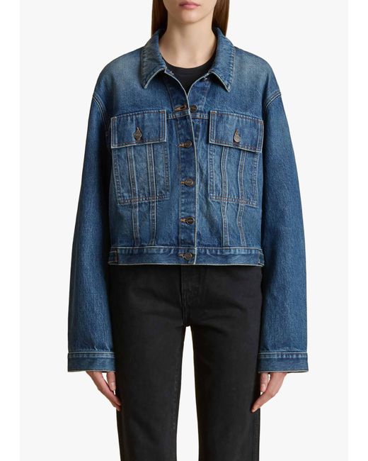 Khaite Blue Saunder Jacket