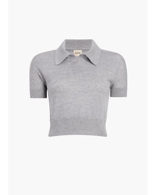 Khaite Gray Morgane Top