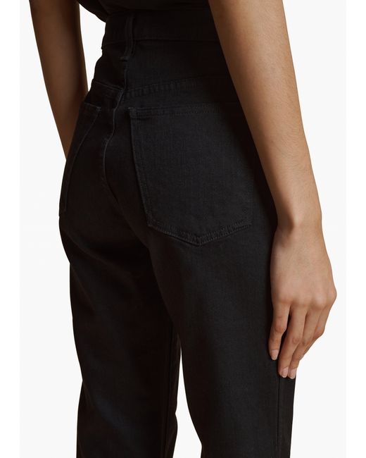 Khaite Black Vivian Stretch Jean