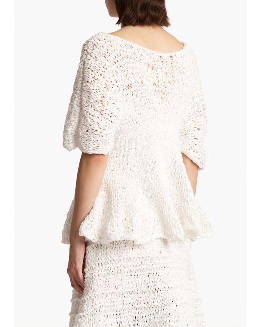 Khaite White Mathilde Top