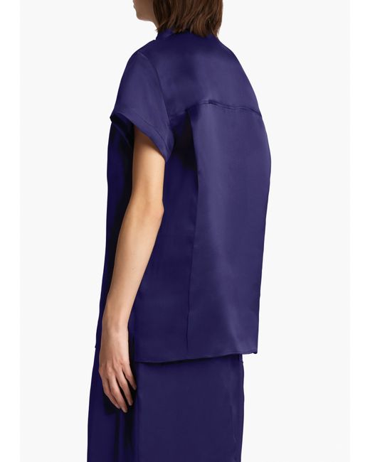 Khaite Blue Keefe Top