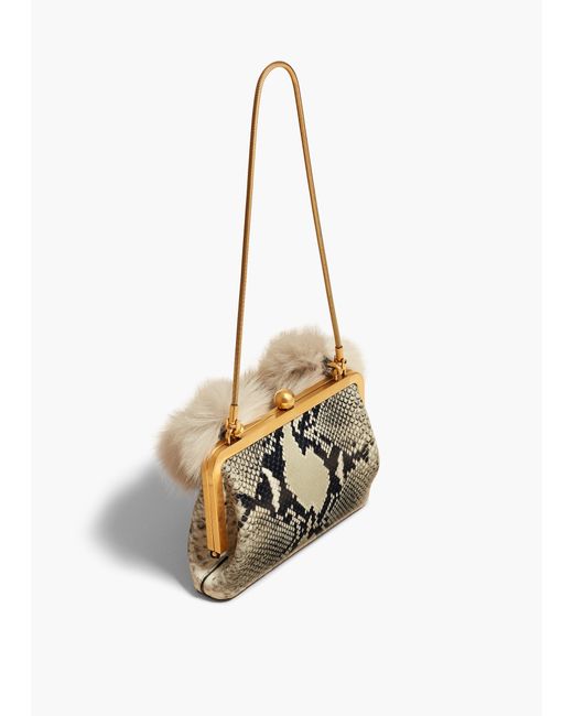 Khaite White Small Lilith Evening Bag