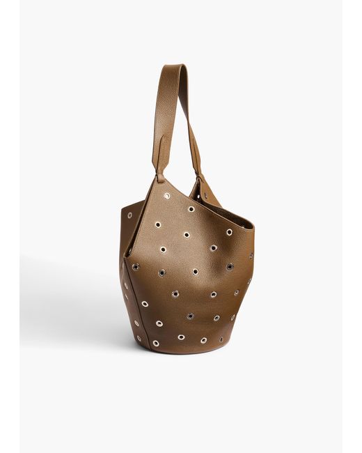 Khaite Brown Exclusive Small Lotus Tote