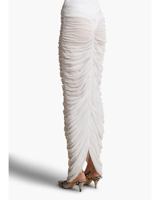 Khaite White Exclusive Laure Skirt