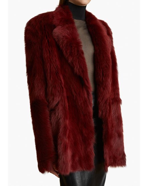 Khaite Red Willow Shearling Jacket