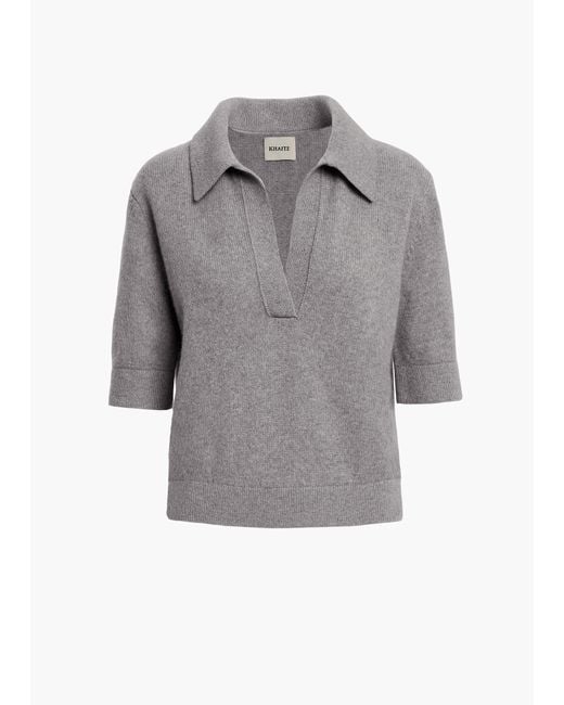 Khaite Gray Shrunken Jo Sweater