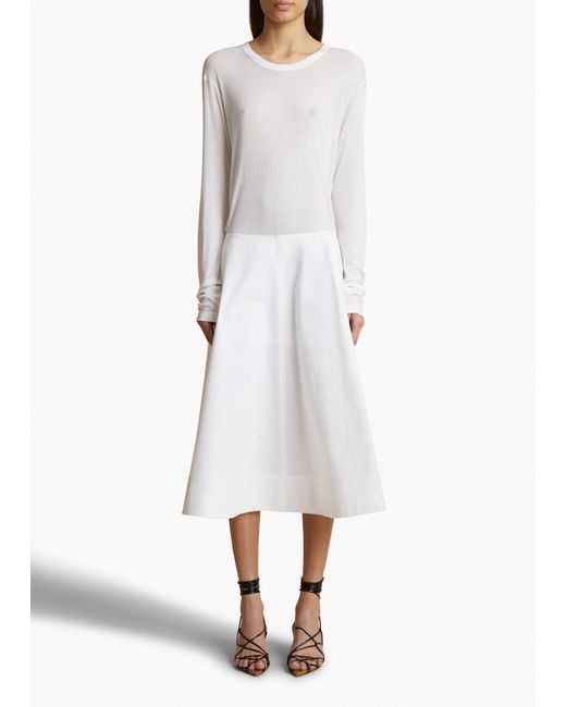 Khaite White Morton Top