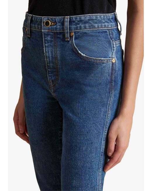 Khaite Blue Vivian Stretch Jean
