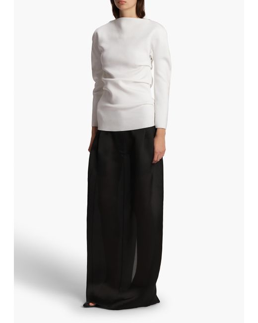 Khaite White Lovisa Top