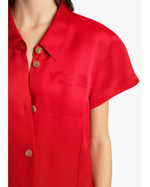 Khaite Red Effy Dress