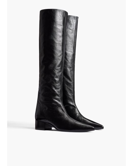 Khaite White Andee Knee-High Boot