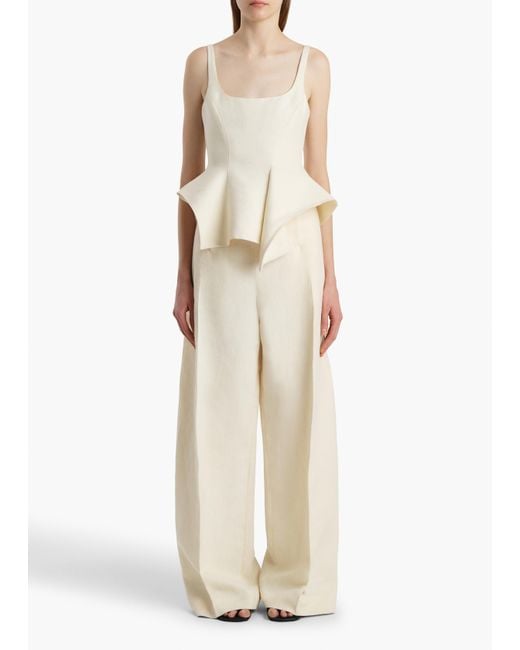 Khaite White Loa Top