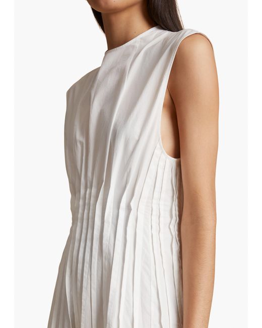 Khaite White Wes Dress