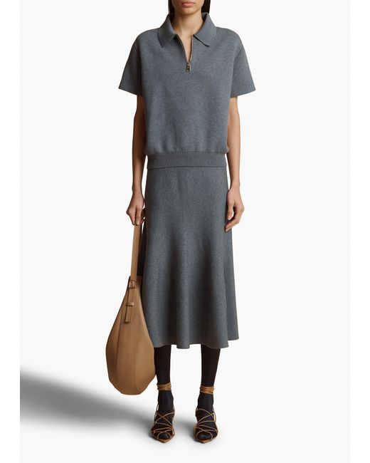 Khaite Gray Gulliame Top
