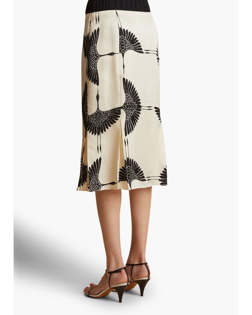 Khaite White Levy Skirt