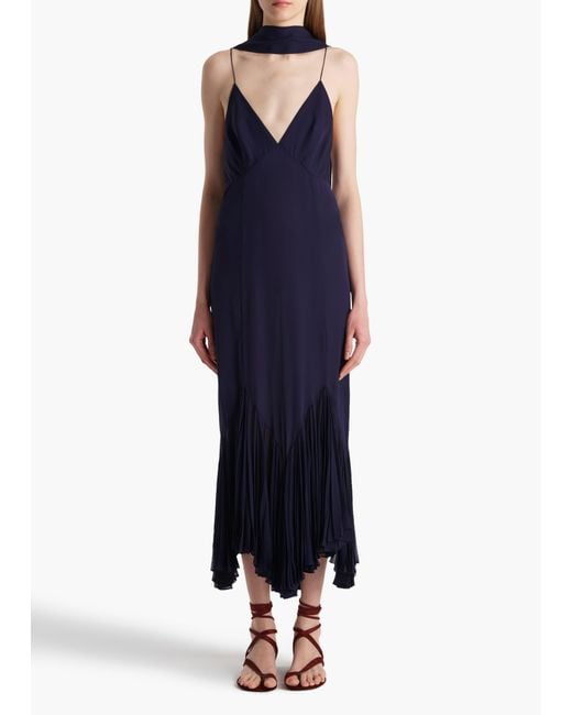 Khaite Blue Candita Dress