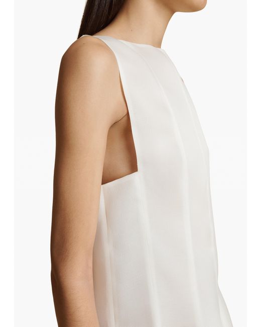 Khaite White Mags Dress