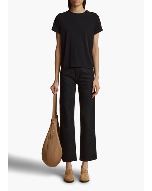 Khaite Black Vivian Stretch Jean
