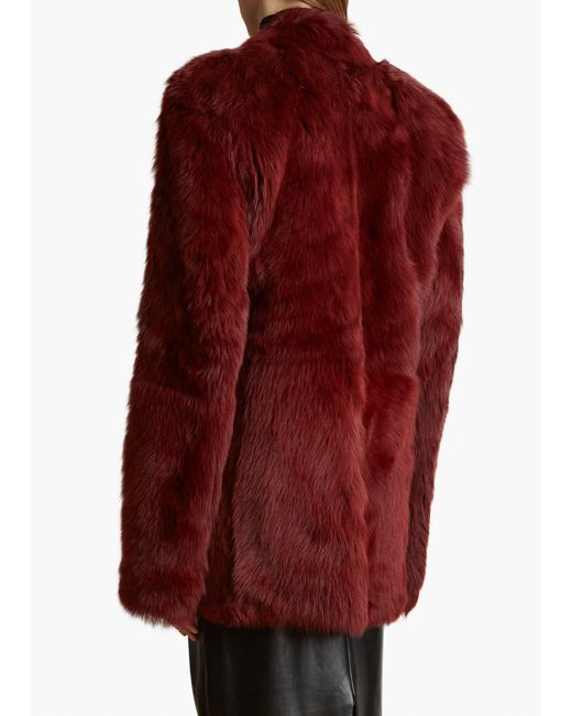 Khaite Red Willow Shearling Jacket