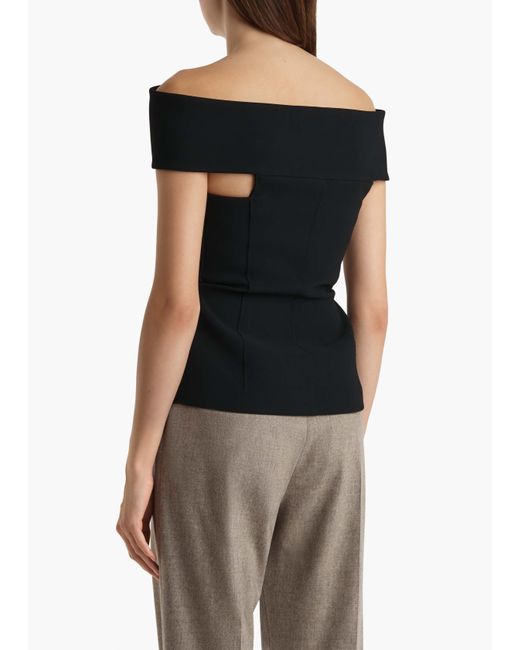 Khaite Black Verone Top